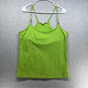 Tommy Hilfiger Lime Green Spaghetti Strap Tank